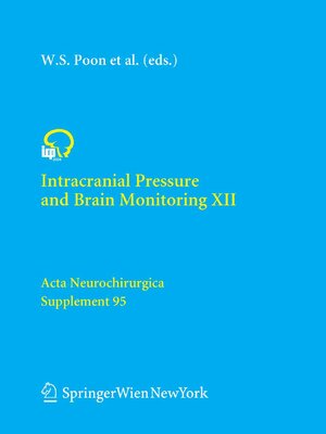 cover image of Intracranial Pressure and Brain Monitoring XII